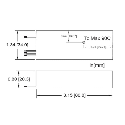 Hatch LC12 L Series 12W Constant Current LED Driver, 0-10V Dimming, 500mA