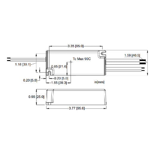 Hatch LC20 LC Series 20W Constant Current LED Driver, 0-10V Dimming, 700mA