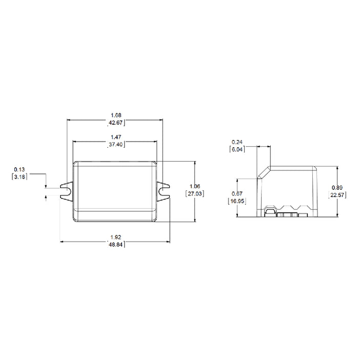 Hatch LCB004 L Series 4W Constant Current LED Driver, Non-Dimming, 700mA