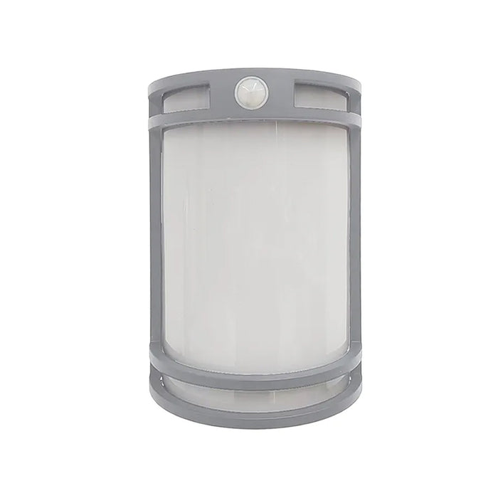 Westgate LDS-MCT5-DT-PIR 10" Tall Outdoor/Indoor LED Decorative Wall Sconce, CCT Selectable - Silver