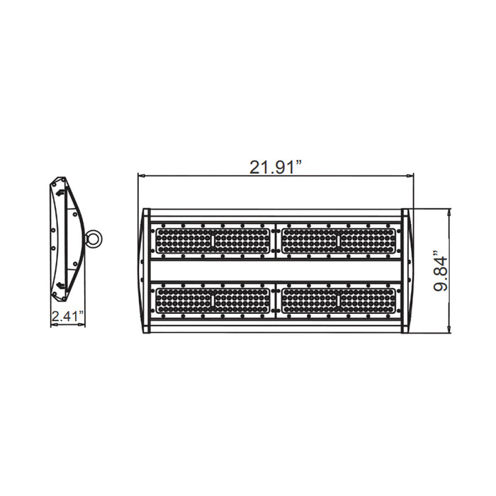 Westgate LLHBF-120-200W-MCTP-SR 120W/160W/200W LED Linear High Bay, 3CCT Selectable