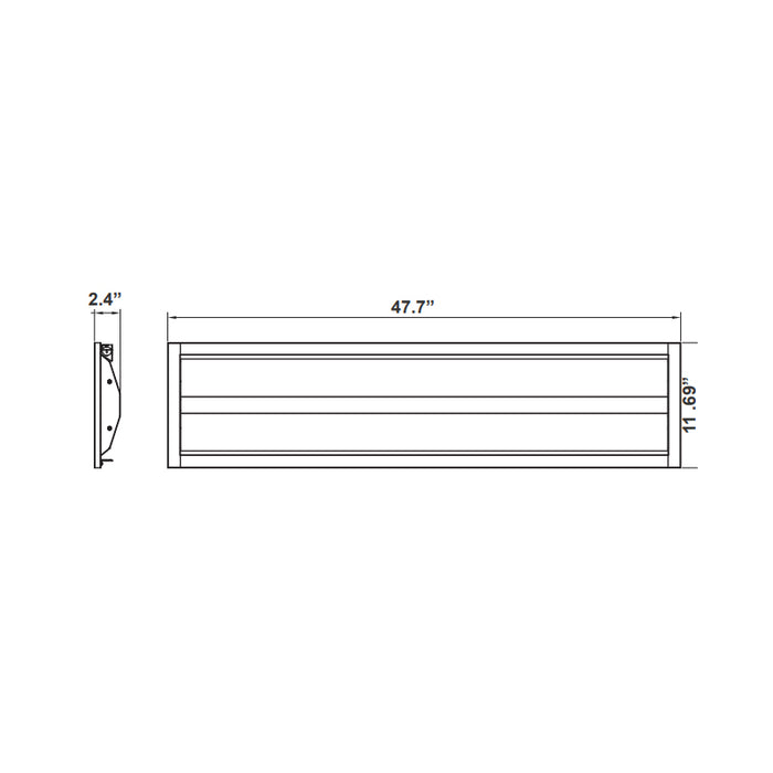 Westgate LTRM-1X4-MCTP 1x4 Architectural Sloped-Lens LED Troffer, 3CCT & Power Selectable