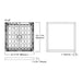 Metalux 22MMS 2x2 Direct Mount LED Backlit Panel, 3CCT & Lumens Selectable