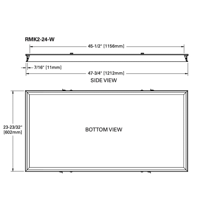 Metalux RMK2-24 2x4 Regress Mount Accessory Kit