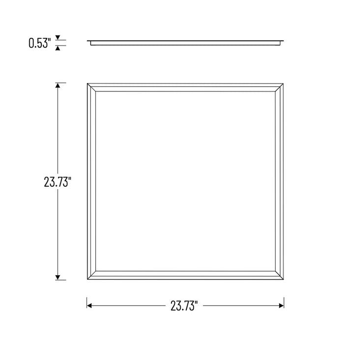 Nora NPTPSW-E22 2x2 LED Frame Light, 3CCT & Lumens Selectable