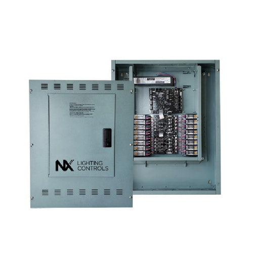 NX Lighting Controls NXP2-PNL Control Panel V2, 24 Relay Capacity, 24 Dimming Channels, 24-30A/Single Pole Latching Relays