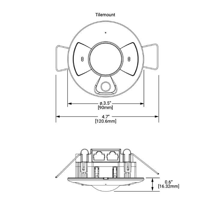 WaveLinx OCS-C-P06 Occupancy Ceiling Sensor, 600 sqft