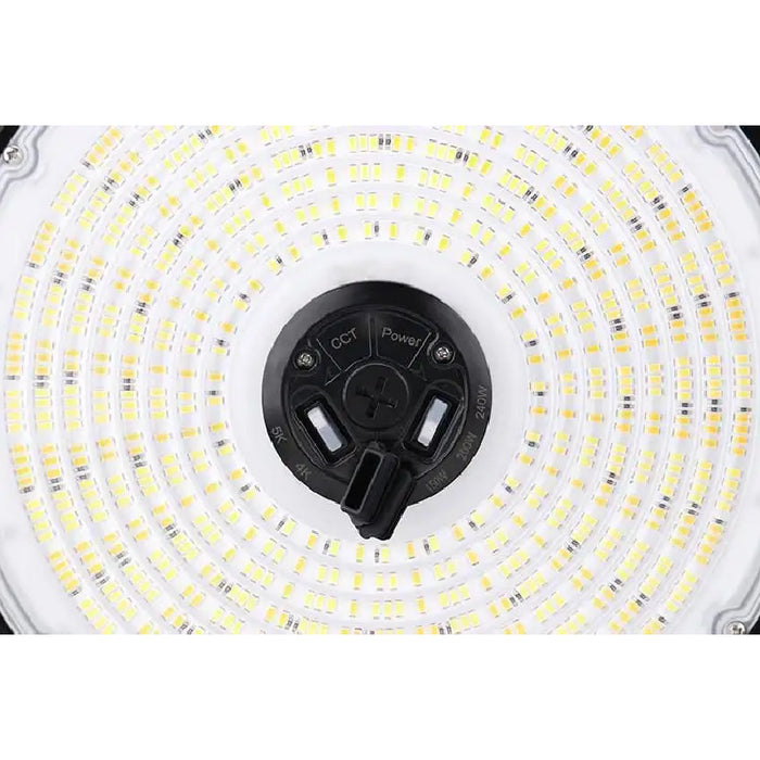 Albeo PRC 150W/200W/240W LED Round High Bay, CCT Selectable, 24/30/34K Lumens