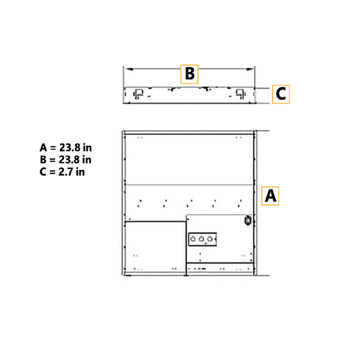 Lumination PVT 2x2 LED Volumetric Troffer, 3CCT Switchable