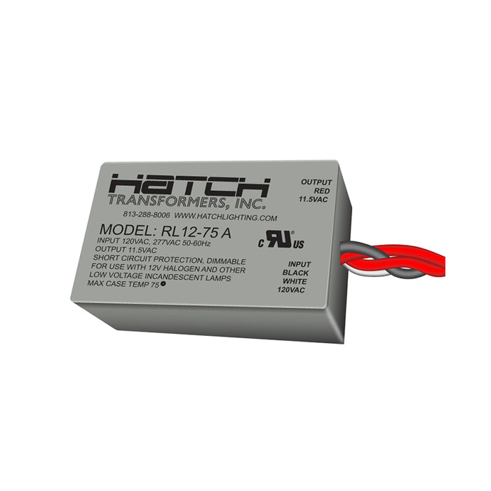 Hatch RL12 Series 75W Dimmable Electronic Transformer, 277V Input 12V Output