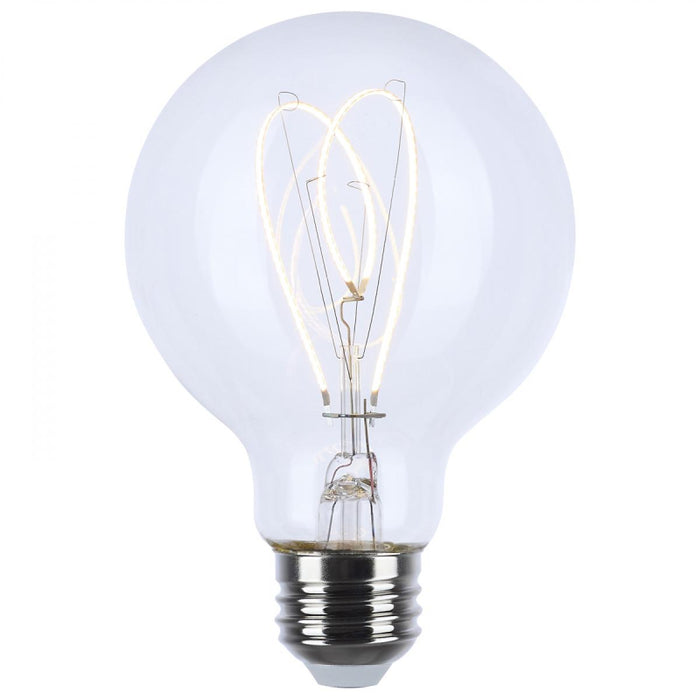 Satco S11528 6W G25 LED Filament Bulb, E26 Base, 2700K