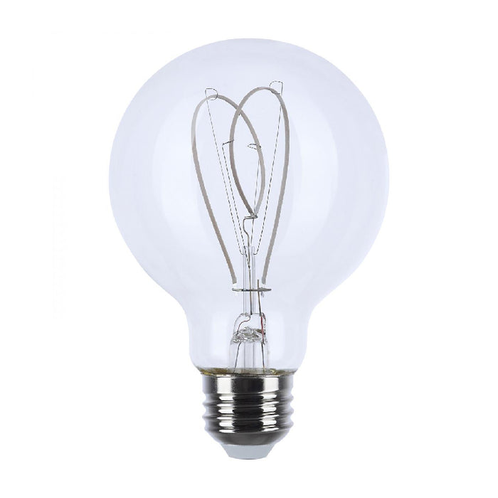 Satco S11528 6W G25 LED Filament Bulb, E26 Base, 2700K