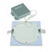 Satco S11612 6" 12W LED Square Edge-lit Direct Wire Downlight, 3000K