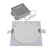 Satco S11613 6" 12W LED Square Edge-lit Direct Wire Downlight, 4000K