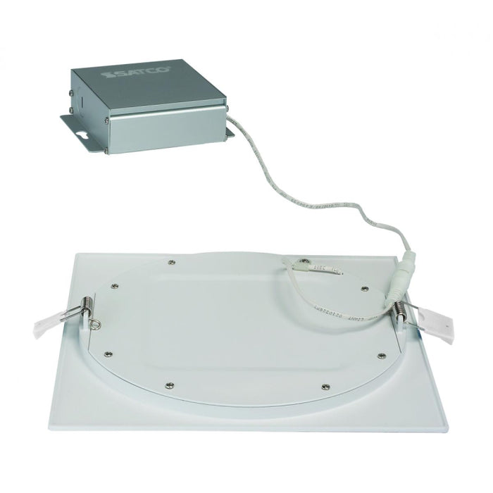 Satco S11616 8" 24W LED Square Edge-lit Direct Wire Downlight, 4000K