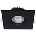 Satco S11621R1 4" 12W LED Square Direct Wire Downlight, CCT Selectable-Black