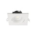 Satco 3.5" 12W LED Square Direct Wire Downlight Gimbaled, CCT Selectable