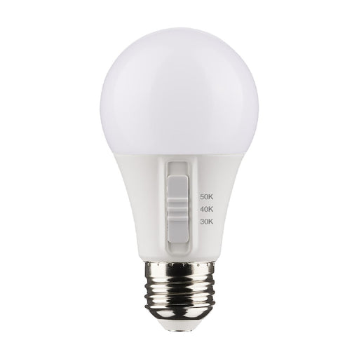 Satco S11770 6W A19 LED Bulb, E26 Medium Base, CCT Selectable, 24-Pack
