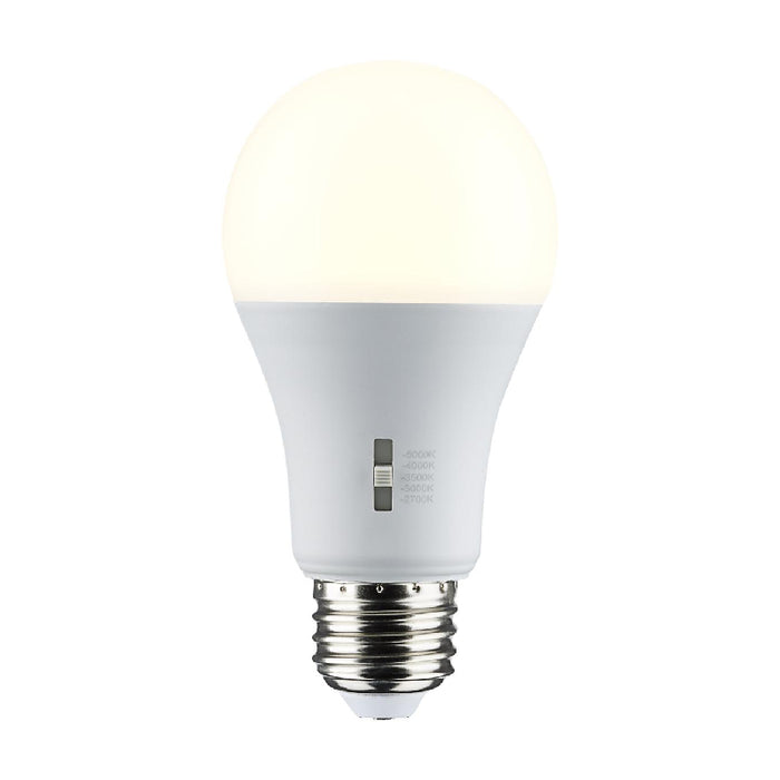 Satco S11792 12W A19 LED Bulb, E26 Medium Base, CCT Selectable, 12-Pack