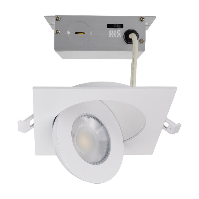 Satco 4" 9W LED Square Direct Wire Downlight, 5CCT Selectable