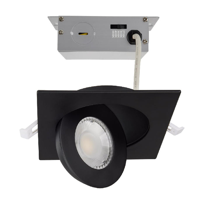 Satco 4" 9W LED Square Direct Wire Downlight, 5CCT Selectable