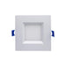Satco S11871 4" 12W LED Square Low Profile Regress Baffle Downlight, CCT Selectable