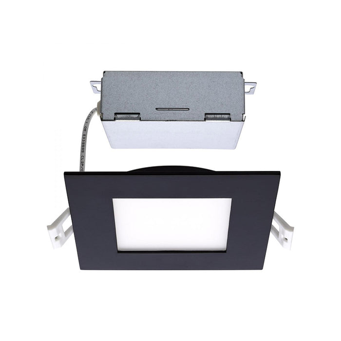 Satco S11876 4" 10W LED Square Direct Wire Edge-Lit Downlight, CCT Selectable