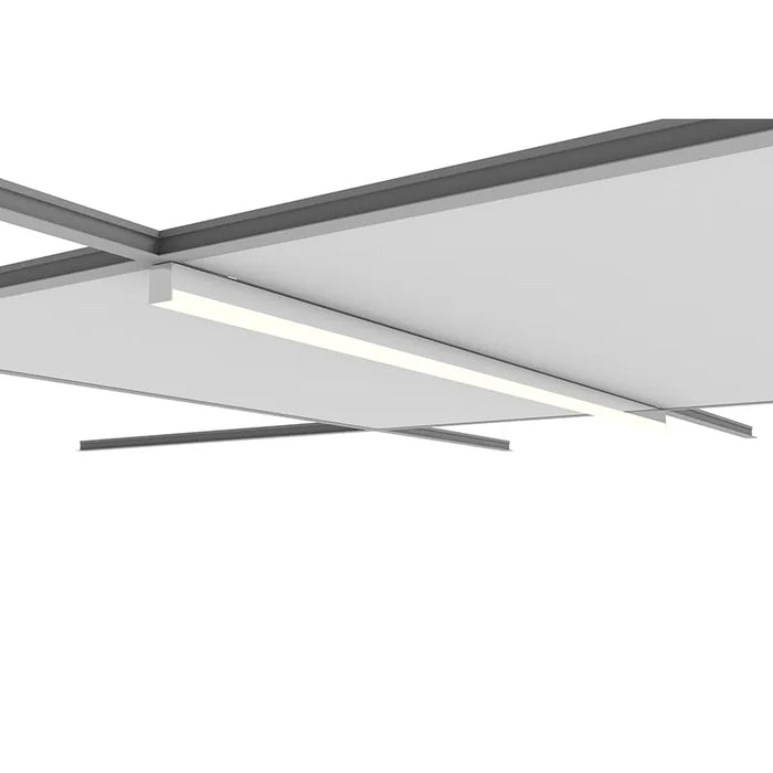 Westgate SCXT 8-ft 40W/60W/80W LED T-Grid Linear Light, CCT, Drop Lens