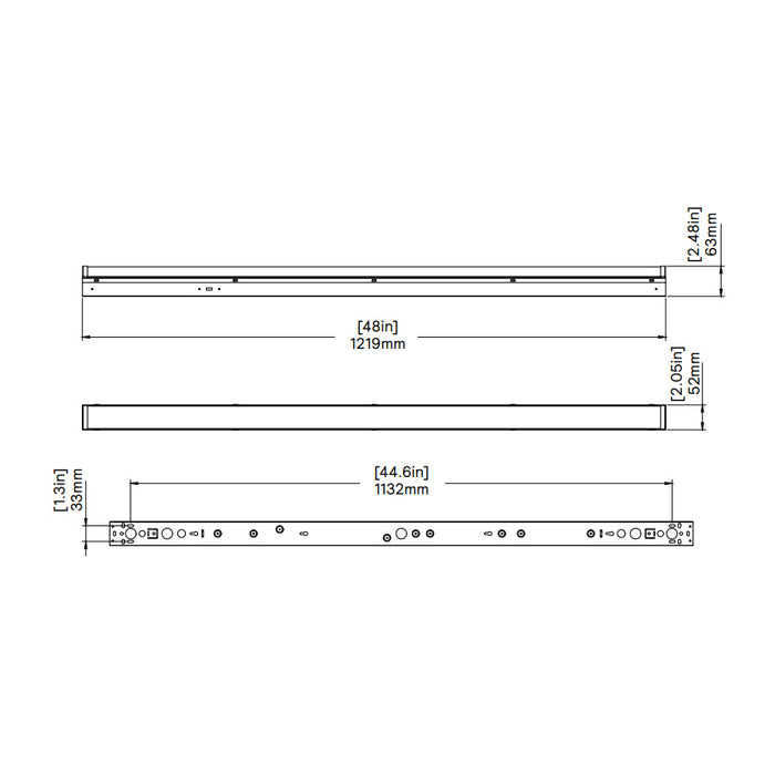 Day-Brite CFI SDS42448L 4-ft LED Strip Light, Lumen & 3 CCT Selectable