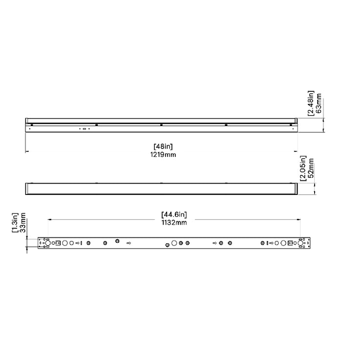 Day-Brite CFI SDS4 4-ft LED Strip Light, 3CCT & Lumens Selectable