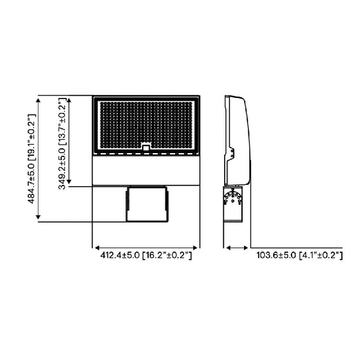 Keene SF300 205W/255W/300W LED SlimFlood Light, 3CCT Selectable, Trunnion Mount