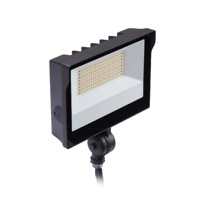 Keene SF60 15W/35W/60W LED SlimFlood Light with Photocell, 3CCT Selectable, Knucle Mount