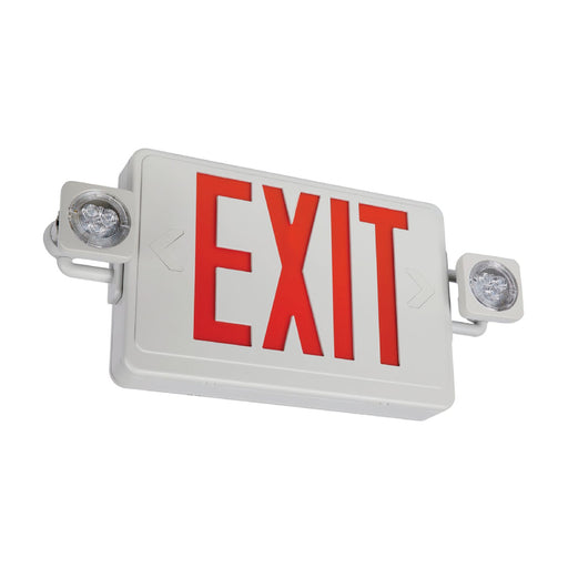 Sure-Lites APCH7RGSQ30 Square Headed Combination LED Exit Sign and Emergency Light, Remote Capacity