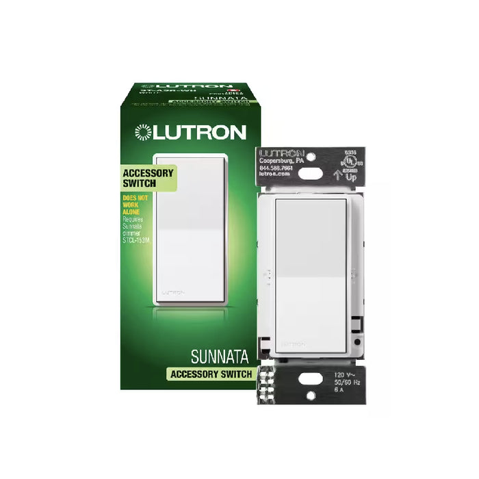Lutron ST-ASR-WH Sunnata LED+ Accessory Switch