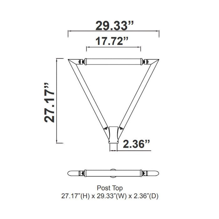 Westgate TOL-A2-1L 25W LED Tree of Light, 3CCT Selectable