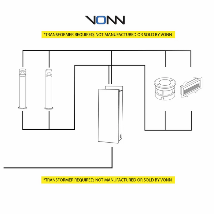 VONN VOS55477 2W 12V Integrated LED Step Light