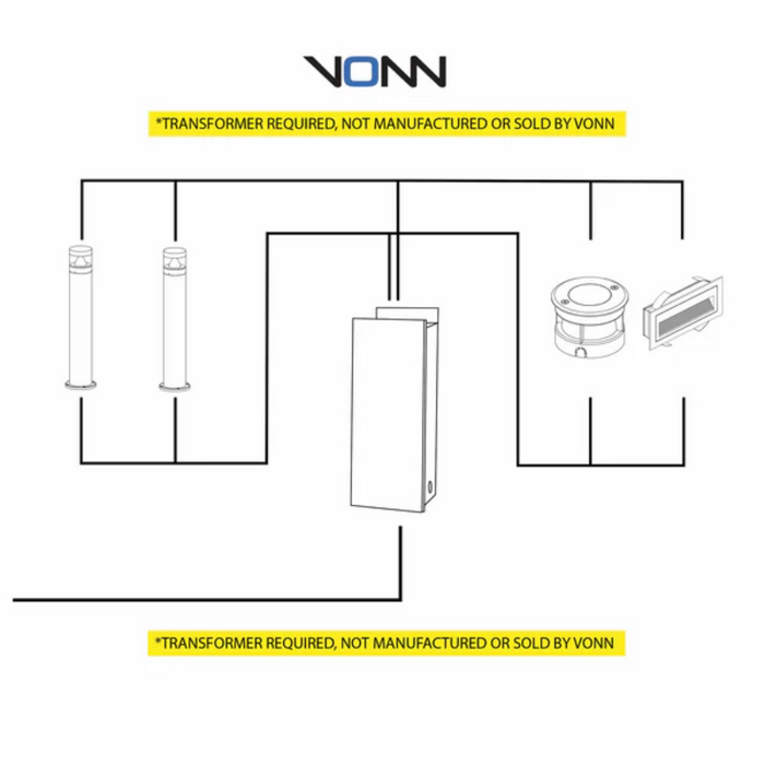 VONN VOS54478 1W 12V Integrated LED Step Light