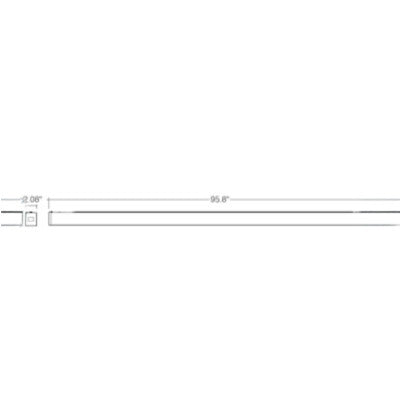 Envision LED-UDL2 8Ft 5CCT C-Line Suspended Linear w/ Uplight  Black 120-277V