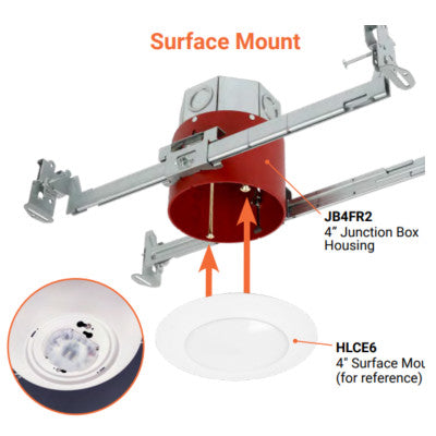 Halo JB4FR2 4" New Construction Junction Box Housing