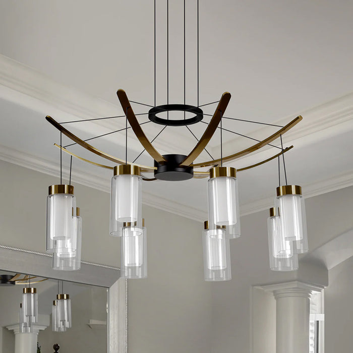 VONN VAC3118 Artisan Genoa 8-lt 24" Integrated LED Chandelier