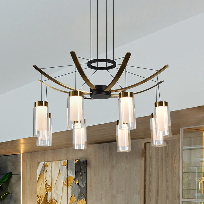 VONN VAC3118 Artisan Genoa 8-lt 24" Integrated LED Chandelier