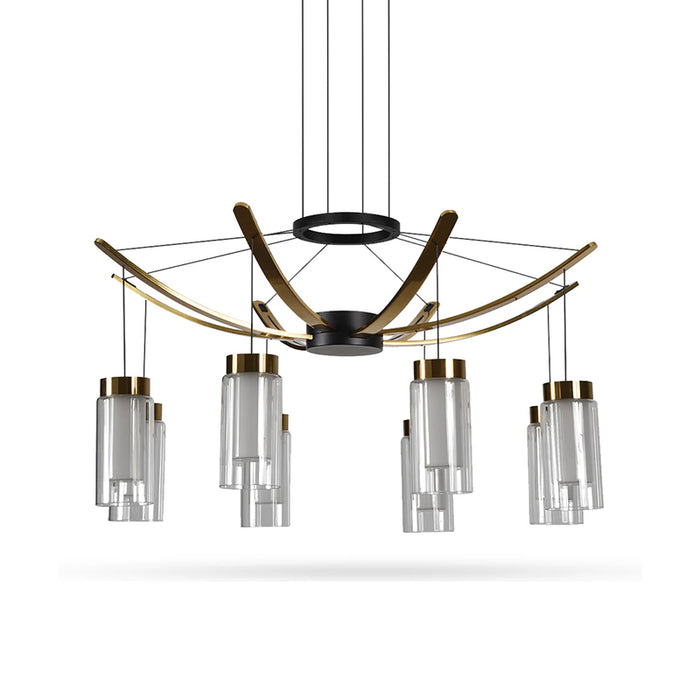 VONN VAC3118 Artisan Genoa 8-lt 24" Integrated LED Chandelier