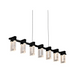 VONN VAC3137 Artisan SORRENTO 7-lt 40" LED Linear Chandelier - Black