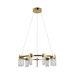 VONN VAC3139 Artisan SORRENTO 9-lt 27" LED Chandelier - Antique Brass