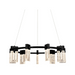 VONN VAC3139 Artisan SORRENTO 9-lt 27" LED Chandelier - Black