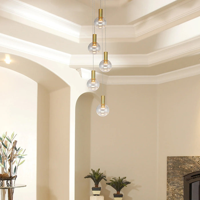 VONN VAC3185 Artisan Sienna 5-lt 9.5" Integrated LED Chandelier