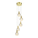 VONN VAC3185 Artisan Sienna 5-lt 9.5" Integrated LED Chandelier - Brass