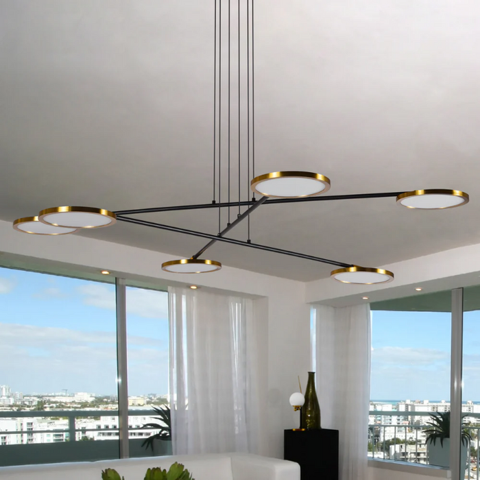 VONN VAC3196 Artisan Torino 6-lt 39" Integrated LED Chandelier