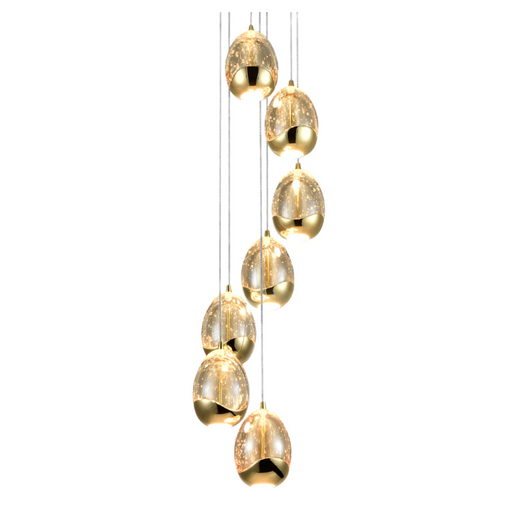 VONN VAC3207 Artisan Venezia 7-lt 9" LED Chandelier - Gold