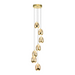 VONN VAC3207 Artisan Venezia 7-lt 9" LED Chandelier - Gold